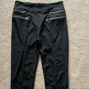 Black Stretchpants with zippers